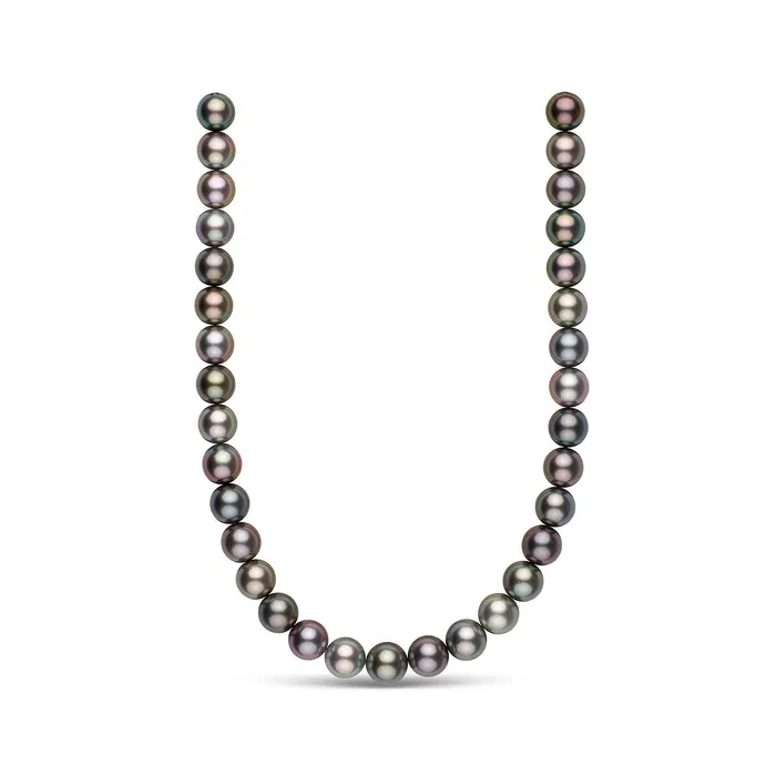 Pearly Lustre Necklaces 18k Solid Gold Aurora PEACOCK Tahitian Pearl Necklace KN00233 Pearly Lustre Necklaces 18k Solid Gold Aurora PEACOCK Tahitian Pearl Necklace KN00233