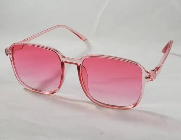 POLLY Earrings S160 Pink Frame Lens Fashion Sunglasses