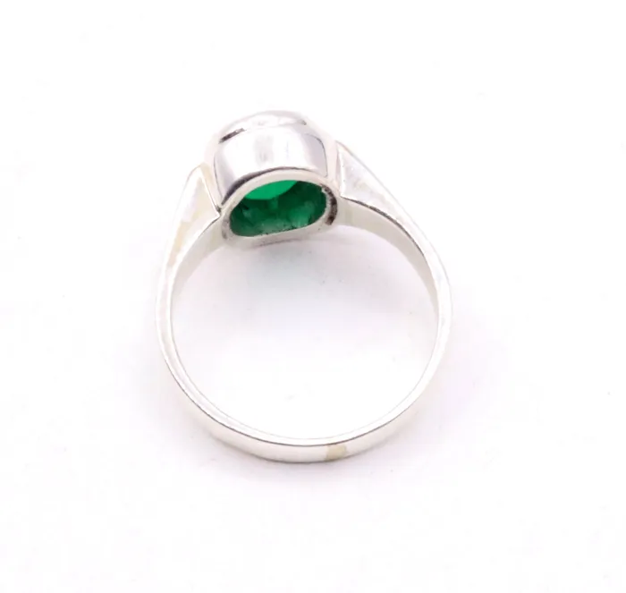 Rings TRIBAL ORNAMENTS 925 sterling silver handmade green onyx stone unisex ring fabulous band from rajasthan india