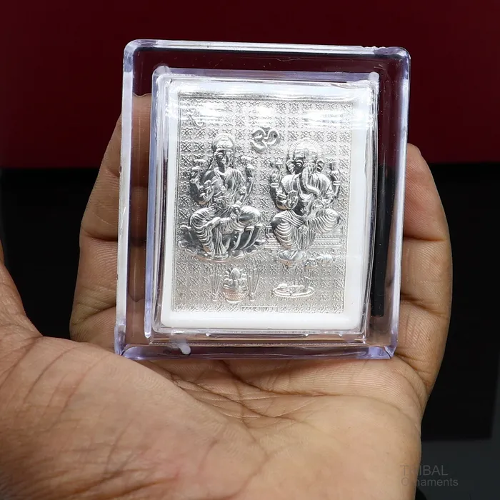 Rings TRIBAL ORNAMENTS 925 sterling silver lord ganesha and saraswati frame best puja article low price puja article wedding return gif frm7