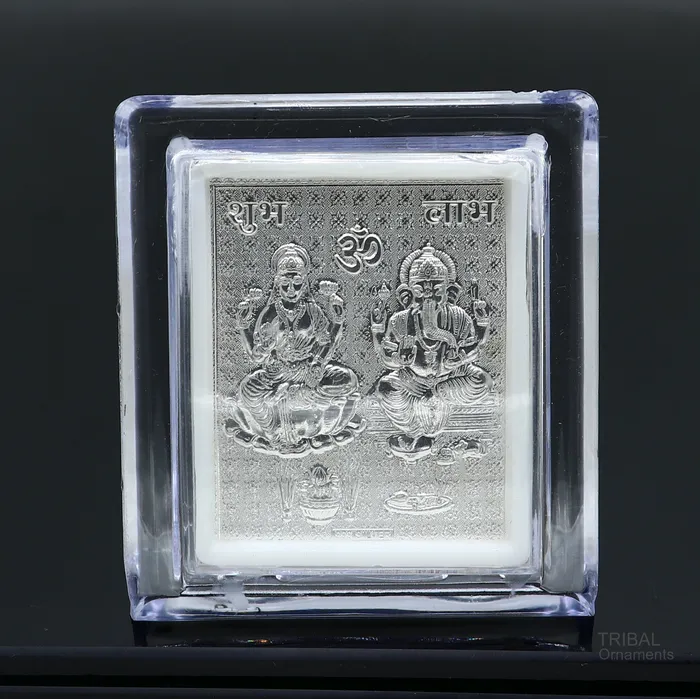 Rings TRIBAL ORNAMENTS 925 sterling silver lord ganesha and saraswati frame best puja article low price puja article wedding return gif frm7