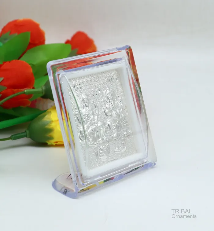 Rings TRIBAL ORNAMENTS 925 sterling silver lord ganesha and saraswati frame best puja article low price puja article wedding return gif frm7