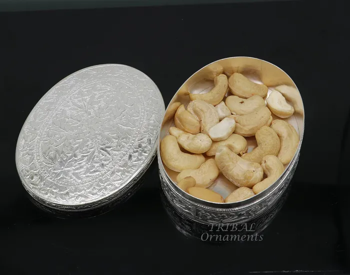 Rings TRIBALORNAMENT 925 silver handmade trinket box brides powder box or dry fruit box pills candy box luxury gifting ideas or unique collection stb408 Rings TRIBALORNAMENT 925 silver handmade trinket box brides powder box or dry fruit box pills candy box luxury gifting ideas or unique collection stb408