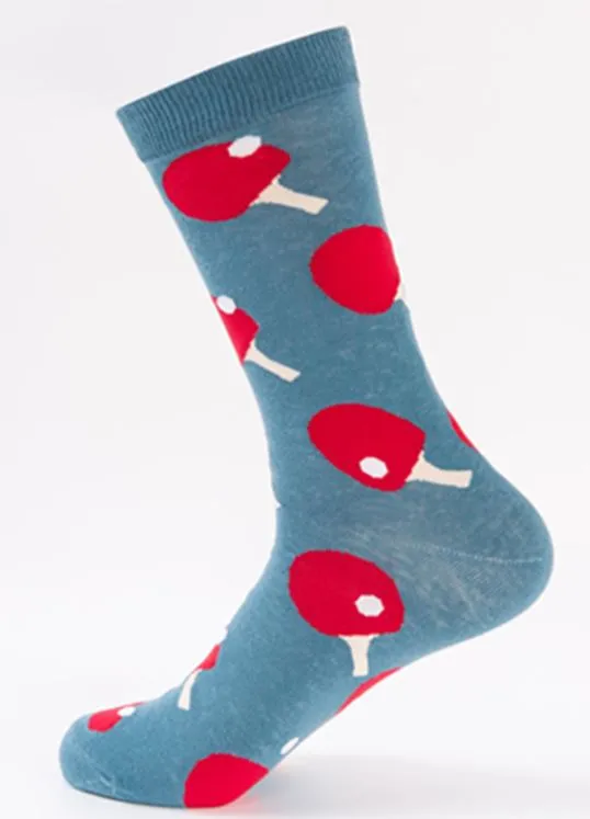 SF107 Ping Pong Crew Socks POLLY Earrings