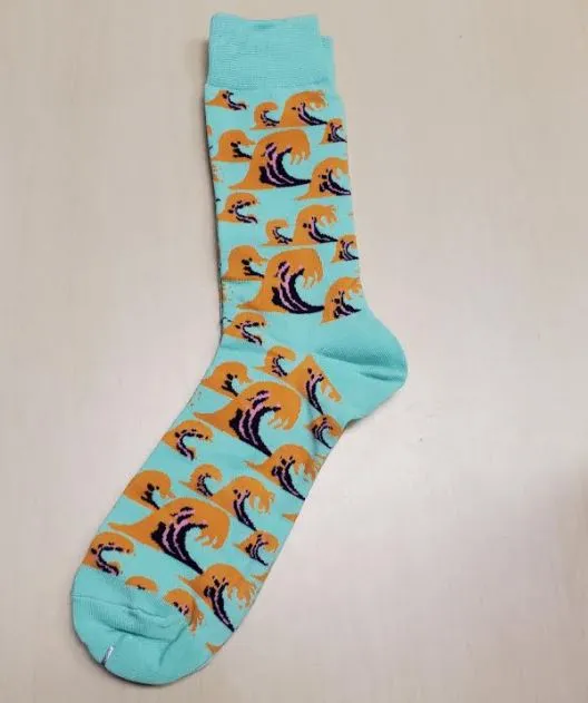 SF1137 Mint Green Tidal Wave Socks POLLY Earrings
