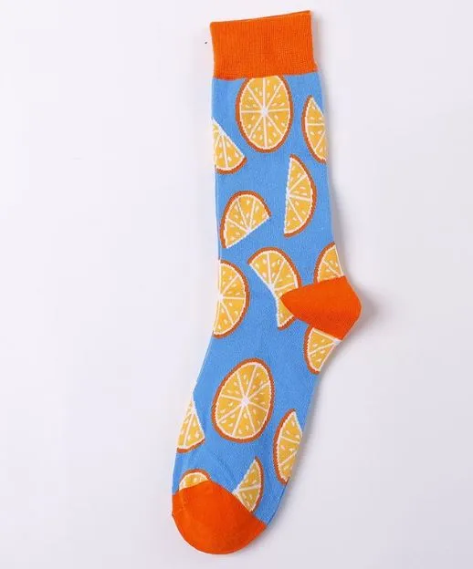 SF311 Blue Orange Slice Socks POLLY Rings