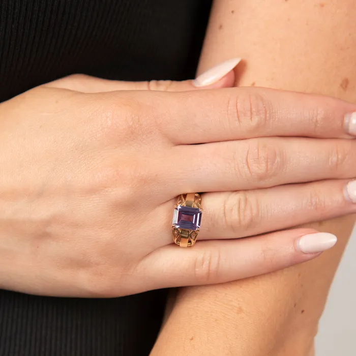 STORE 5a Rings PreOwned Synthetic Sapphire Ring