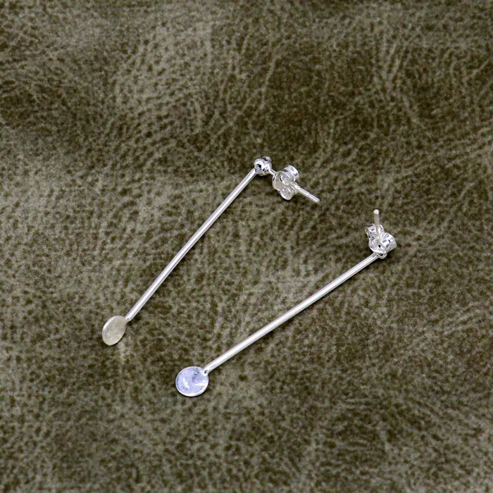 TRIBAL ORNAMENTS Earrings 4 cm long pure 925 sterling silver stud earring fabulous daily use stud new fancy jewelry India best gifting light weight stud ear702 TRIBAL ORNAMENTS Earrings 4 cm long pure 925 sterling silver stud earring fabulous daily use stud new fancy jewelry India best gifting light weight stud ear702