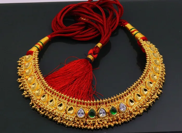 TRIBAL ORNAMENTS Vintage antique design handmade tribal tussi pattern designer necklace with gorgeous hanging bells excellent wedding party necklace jewelry Necklaces TRIBAL ORNAMENTS Vintage antique design handmade tribal tussi pattern designer necklace with gorgeous hanging bells excellent wedding party necklace jewelry Necklaces