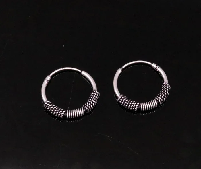 Ttraditional design stylish 925 sterling silver handmade fabulous hoops earrings bali pretty gifting bali tribal jewelry india s613 TRIBAL ORNAMENTS Earrings Ttraditional design stylish 925 sterling silver handmade fabulous hoops earrings bali pretty gifting bali tribal jewelry india s613 TRIBAL ORNAMENTS Earrings