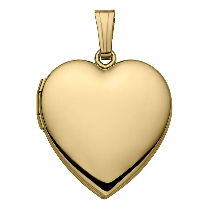 14K Gold Filled 19mm Heart Locket Necklace Croghans Necklaces