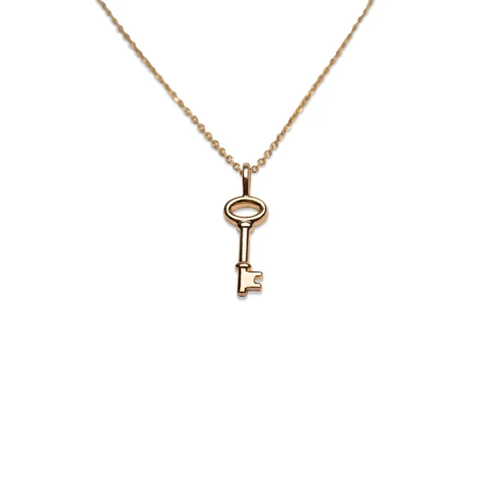 14k Key Necklace RG Necklaces