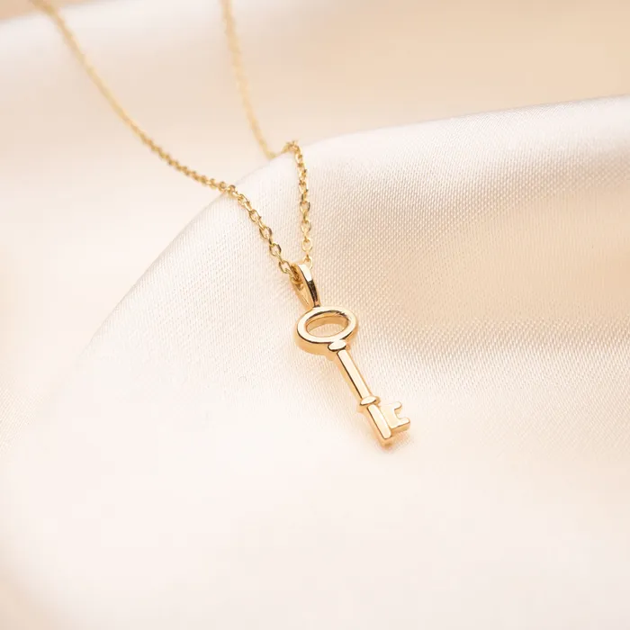 14k Key Necklace RG Necklaces