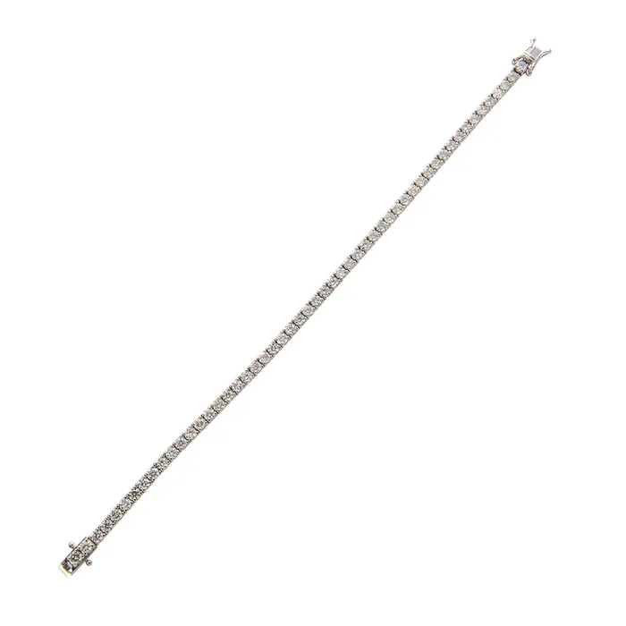 5ctw Diamond 14K White Gold Tennis Bracelet Croghans Bracelets