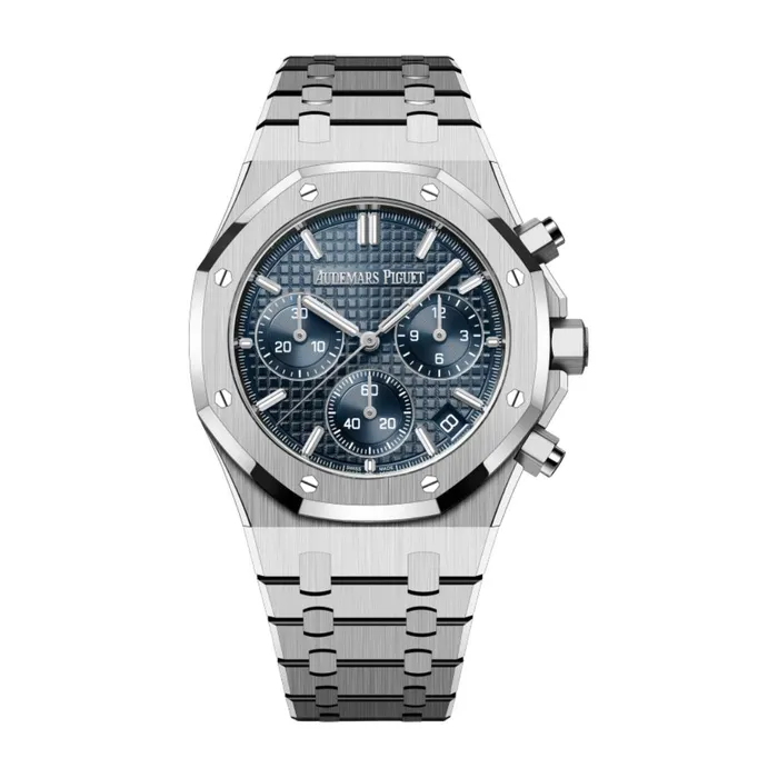 Audemars Piguet Royal Oak Selfwinding Chronograph 41mm Mens Watch Ref 26240STOO1320ST05 Blue Dial Stainless Steel Bracelet Audemars Piguet Bracelets Audemars Piguet Royal Oak Selfwinding Chronograph 41mm Mens Watch Ref 26240STOO1320ST05 Blue Dial Stainless Steel Bracelet Audemars Piguet Bracelets