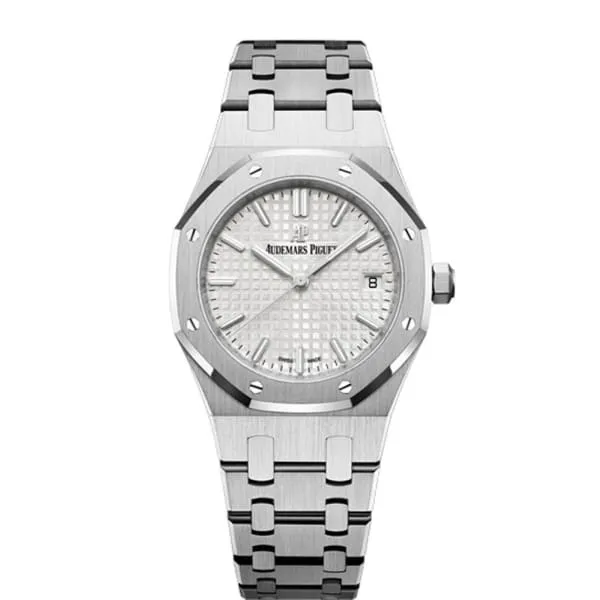 Audemars Piguet Royal Oak Selfwinding 34mm Watch Ref 77350STOO1261ST01 Silver Dial Stainless Steel Bracelet Audemars Piguet Bracelets Audemars Piguet Royal Oak Selfwinding 34mm Watch Ref 77350STOO1261ST01 Silver Dial Stainless Steel Bracelet Audemars Piguet Bracelets