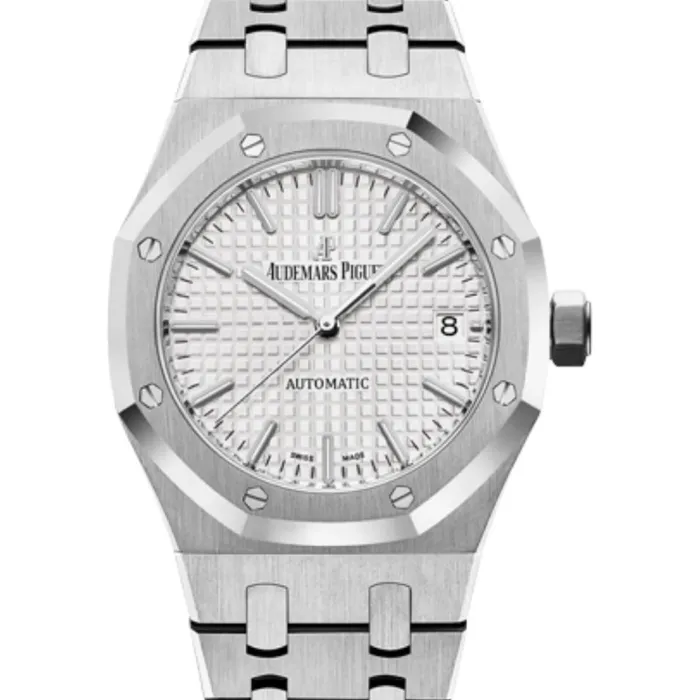 Audemars Piguet Royal Oak Selfwinding 37mm Watch Ref 15450STOO1256ST01 Silver Dial Stainless Steel Bracelet Audemars Piguet Bracelets