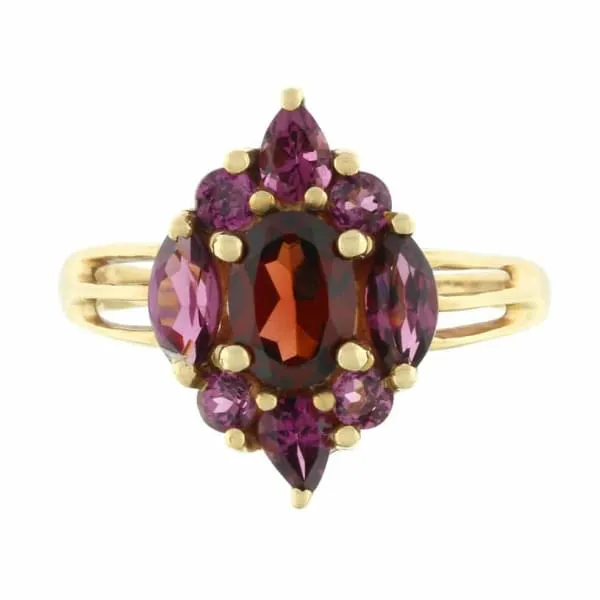 Beautiful 14k yellow gold amethyst ring RN1000 Diamond Source NYC Rings
