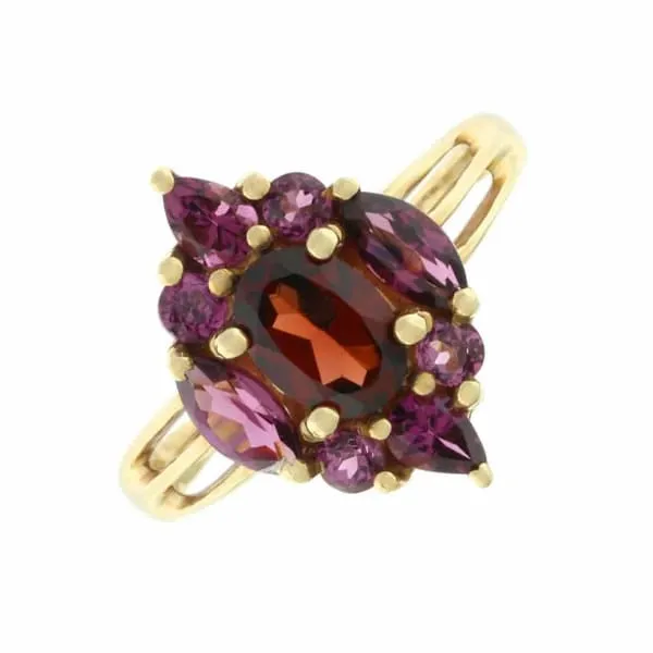 Beautiful 14k yellow gold amethyst ring RN1000 Diamond Source NYC Rings