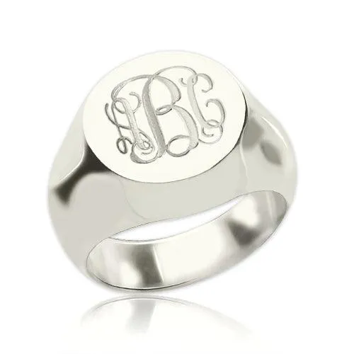 Belbren Rings Customizable Monogram Signet Ring Personalized Unisex Initials Engraved Jewelry Belbren Rings Customizable Monogram Signet Ring Personalized Unisex Initials Engraved Jewelry