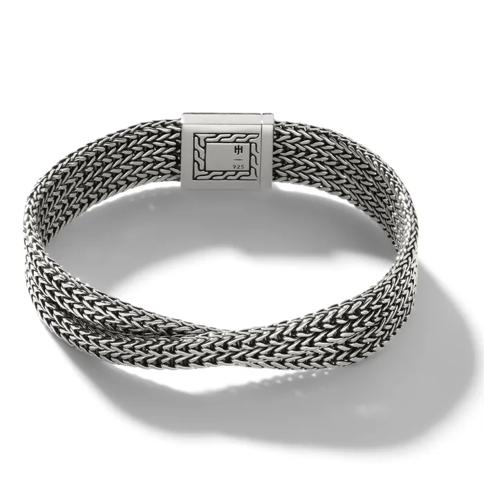 Bracelets John Hardy John Hardy Classic Chain Sterling Silver 12mm Double Row Chain Bracelet