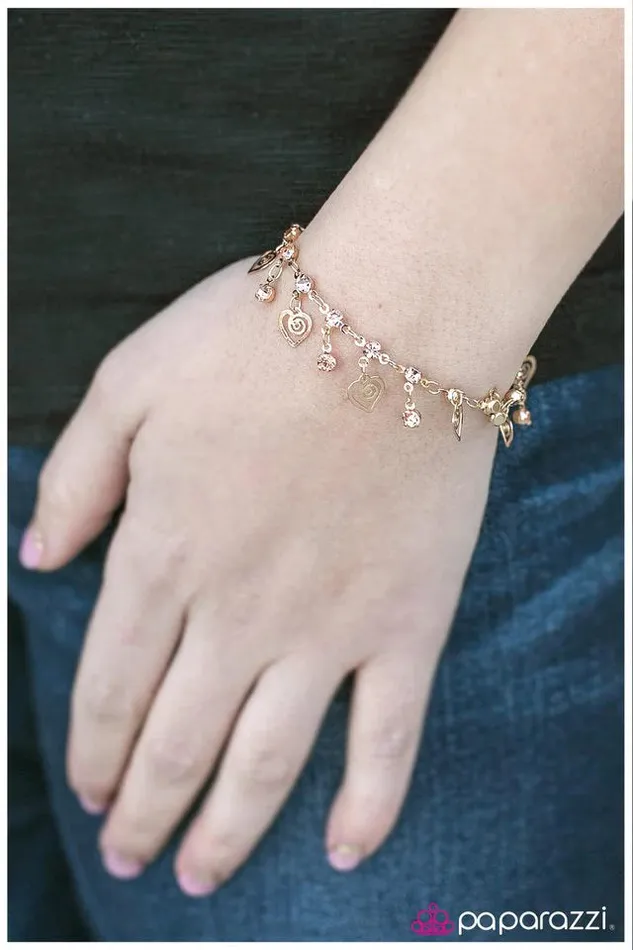 Bracelets Paparazzi Bracelet Be My Valentine Gold Paparazzi Jewelry