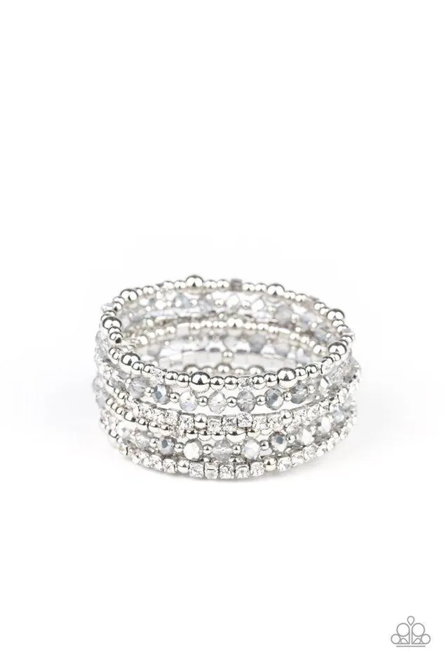 Bracelets Paparazzi Bracelet ICE Knowing You Silver Paparazzi Jewelry