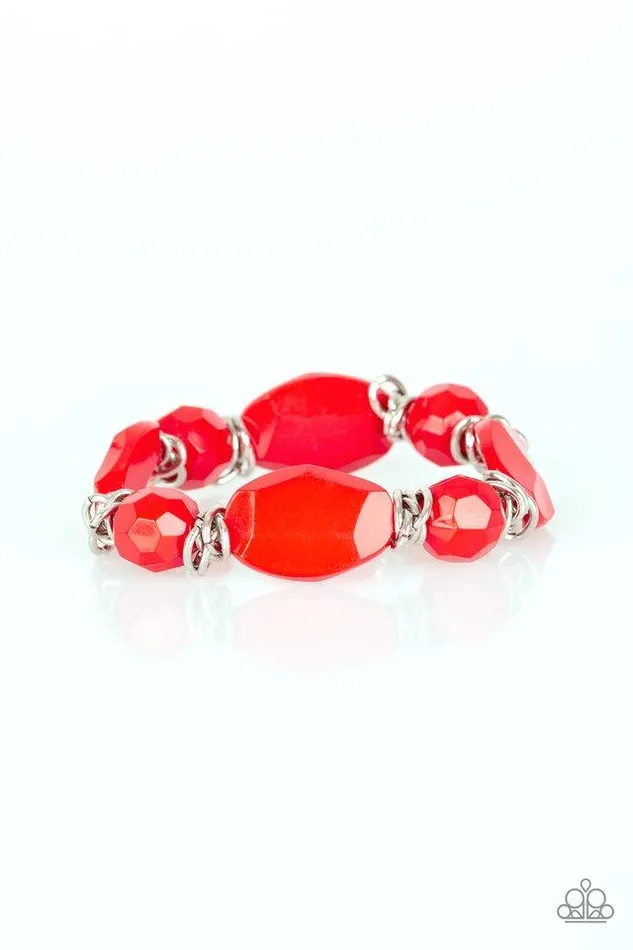 Bracelets Paparazzi Bracelet Savor The Flavor Red Paparazzi Jewelry