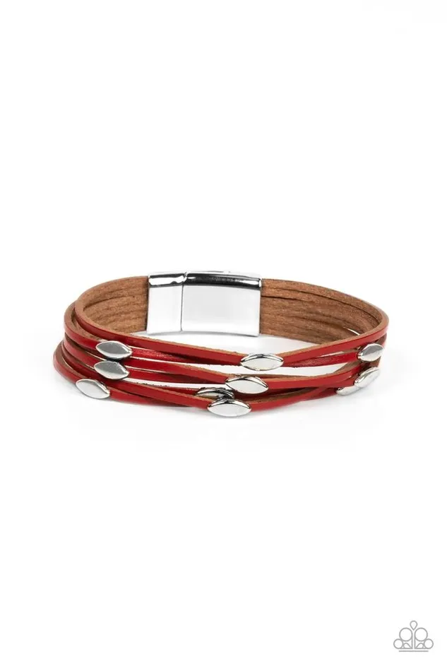 Bracelets Paparazzi Jewelry Paparazzi Bracelet Cruise Control Soul Red Bracelets Paparazzi Jewelry Paparazzi Bracelet Cruise Control Soul Red