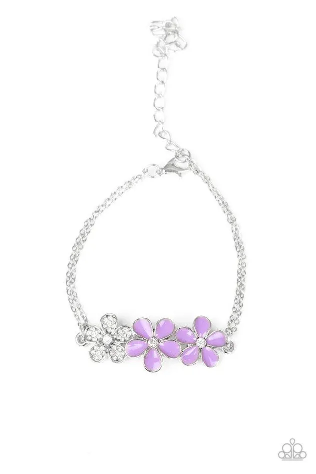 Bracelets Paparazzi Jewelry Paparazzi Bracelet Flowering Fiji Purple