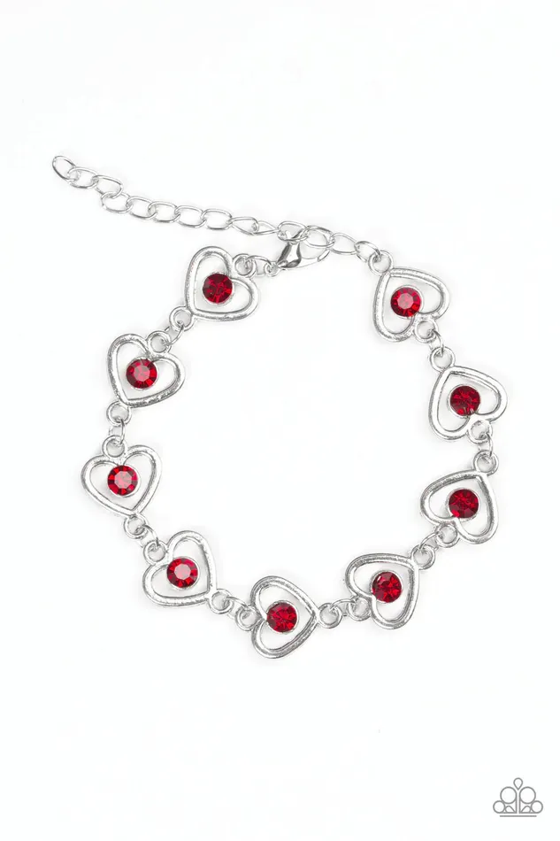 Bracelets Paparazzi Jewelry Paparazzi Bracelet Jealous Heart Red