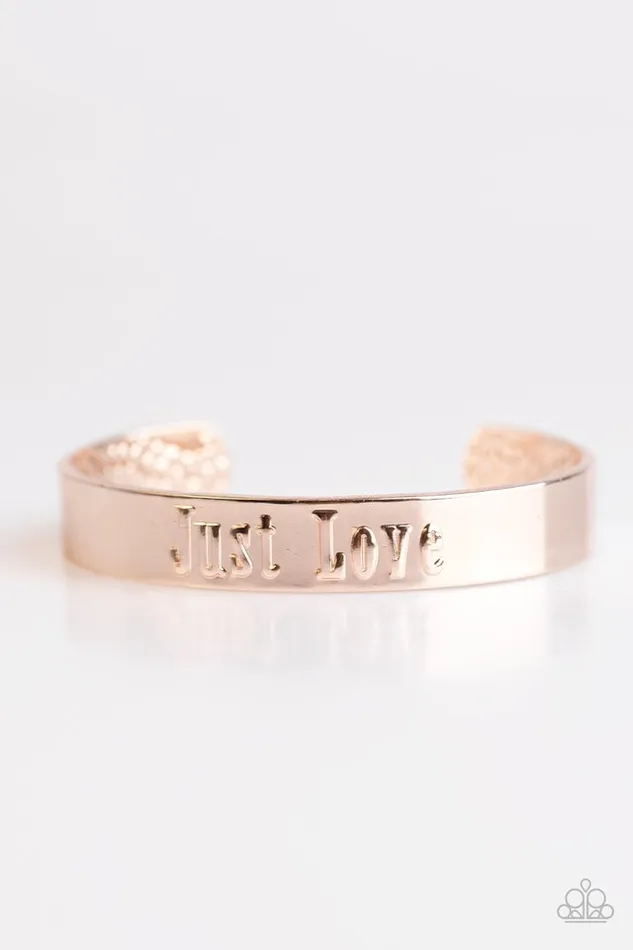 Bracelets Paparazzi Jewelry Paparazzi Bracelet Just Love Rose GOld