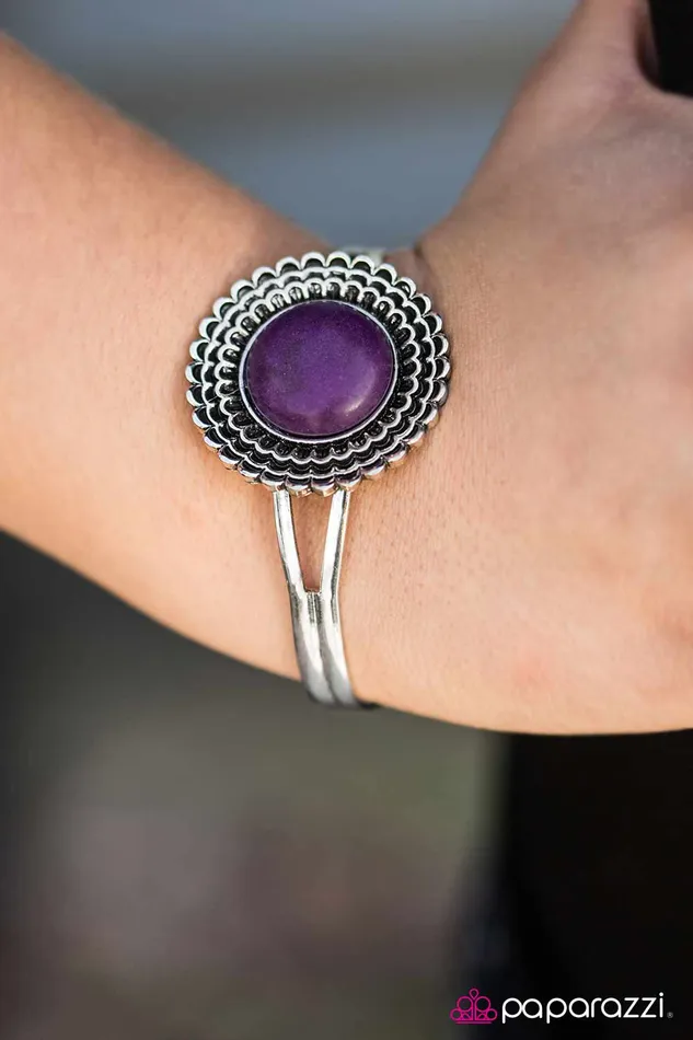 Bracelets Paparazzi Jewelry Paparazzi Bracelet Live In Full Bloom Purple