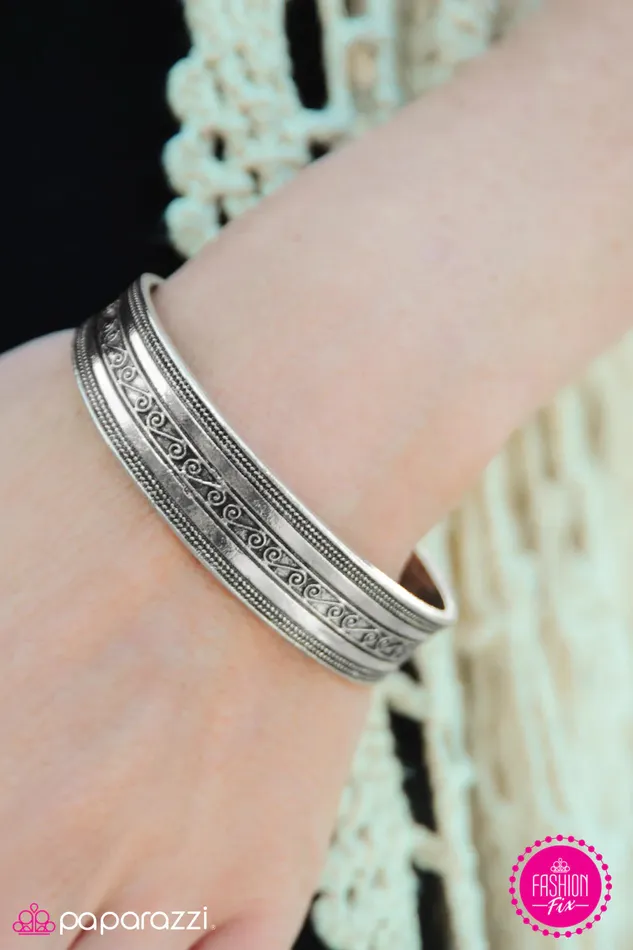 Bracelets Paparazzi Jewelry Paparazzi Bracelet My Oh MAYAN Silver