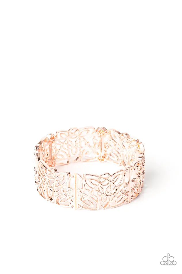 Bracelets Paparazzi Jewelry Paparazzi Bracelet Namaste Gardens Rose Gold