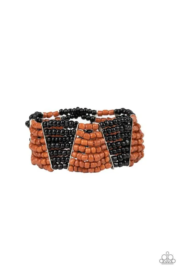 Bracelets Paparazzi Jewelry Paparazzi Bracelet Outback Outing Black