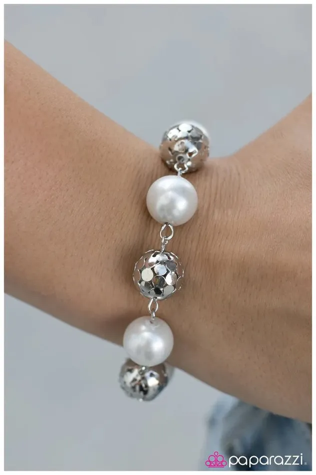 Bracelets Paparazzi Jewelry Paparazzi Bracelet PS I Love You White