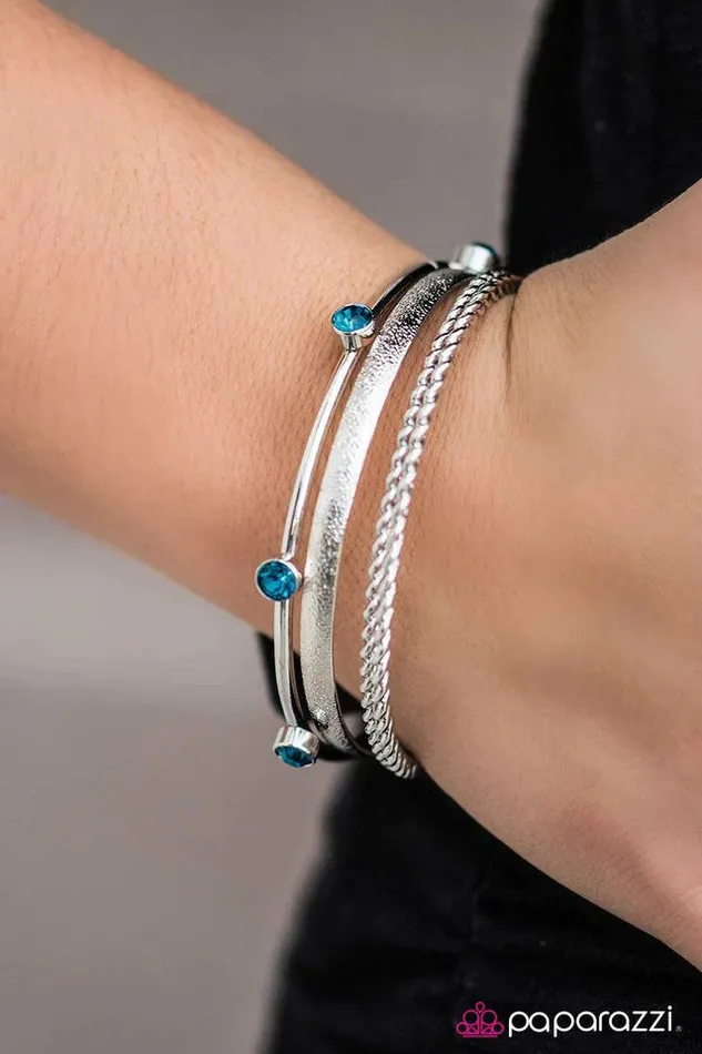 Bracelets Paparazzi Jewelry Paparazzi Bracelet Sassy Shimmer Blue
