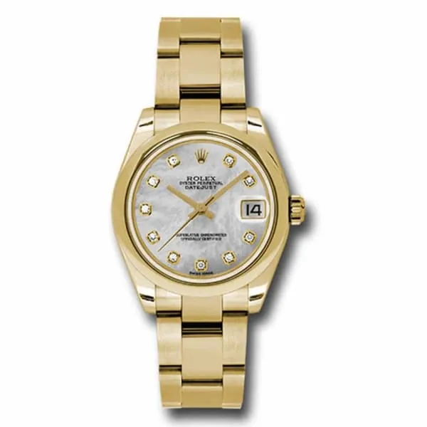 Bracelets Rolex Datejust 31mm Ref 178248 mdo White Mother of Pearl Dial 18K Yellow Gold Oyster Bracelet Womens Watch Rolex Bracelets Rolex Datejust 31mm Ref 178248 mdo White Mother of Pearl Dial 18K Yellow Gold Oyster Bracelet Womens Watch Rolex