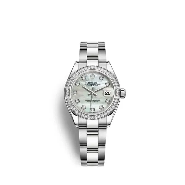 Bracelets Rolex LadyDatejust 28mm Ref 279384rbr0012 White Mother of Pearl Diamond Dial Diamond Bezel Stainless Steel Oyster Bracelet Womens Watch Rolex Bracelets Rolex LadyDatejust 28mm Ref 279384rbr0012 White Mother of Pearl Diamond Dial Diamond Bezel Stainless Steel Oyster Bracelet Womens Watch Rolex