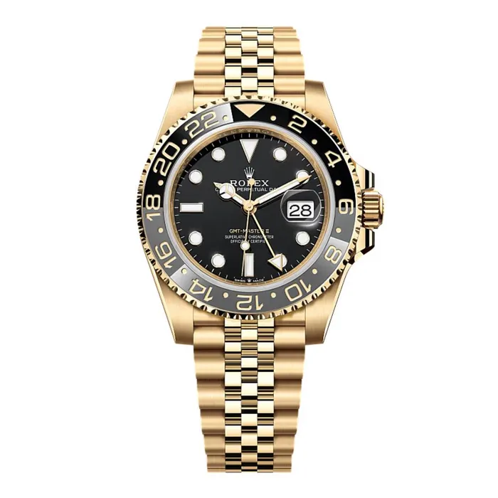 Bracelets Rolex Rolex GMTMaster II 40mm Ref 126718GRNR Black Dial Grey Black Ceramic Bezel 18K Yellow Gold Jubilee Bracelet Mens Watch Bracelets Rolex Rolex GMTMaster II 40mm Ref 126718GRNR Black Dial Grey Black Ceramic Bezel 18K Yellow Gold Jubilee Bracelet Mens Watch