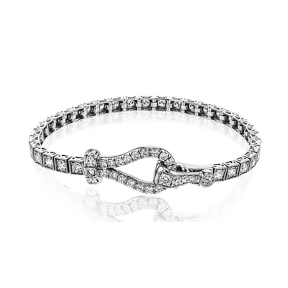 Bracelets Simon G Simon G 18K White Gold Diamond Bracelet