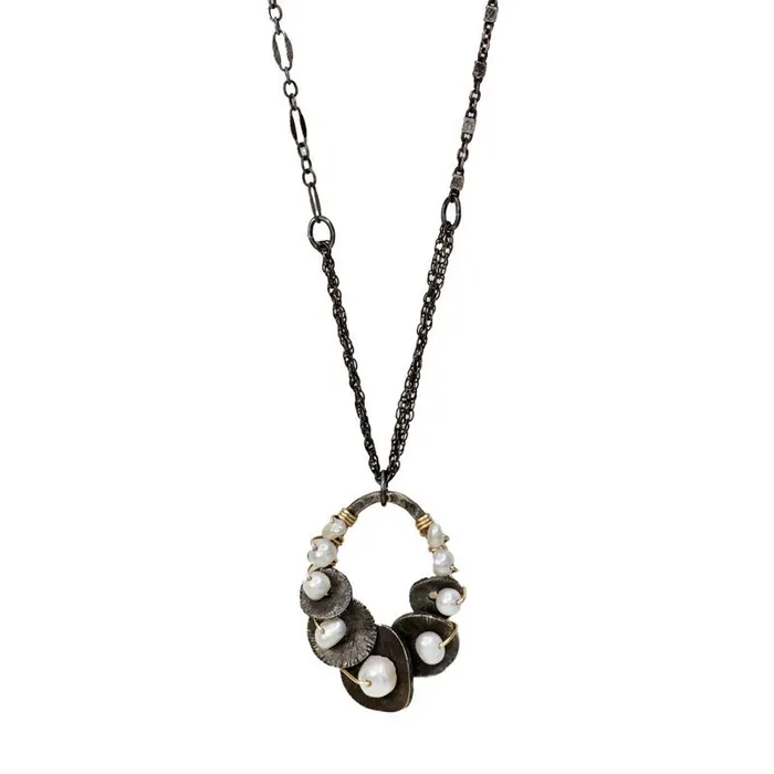 Calliope Necklaces Oval Lilypad Necklace