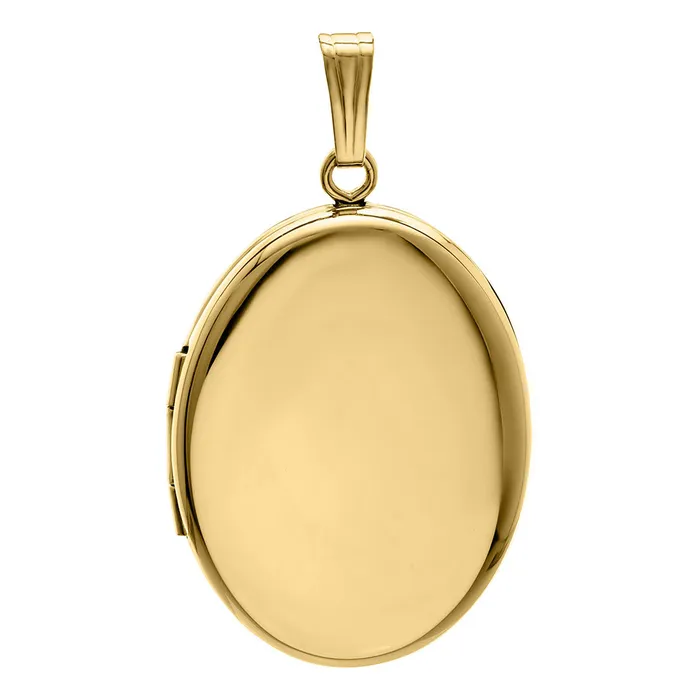 Croghans 14K Gold Filled 20x25mm Oval Locket Necklace Necklaces