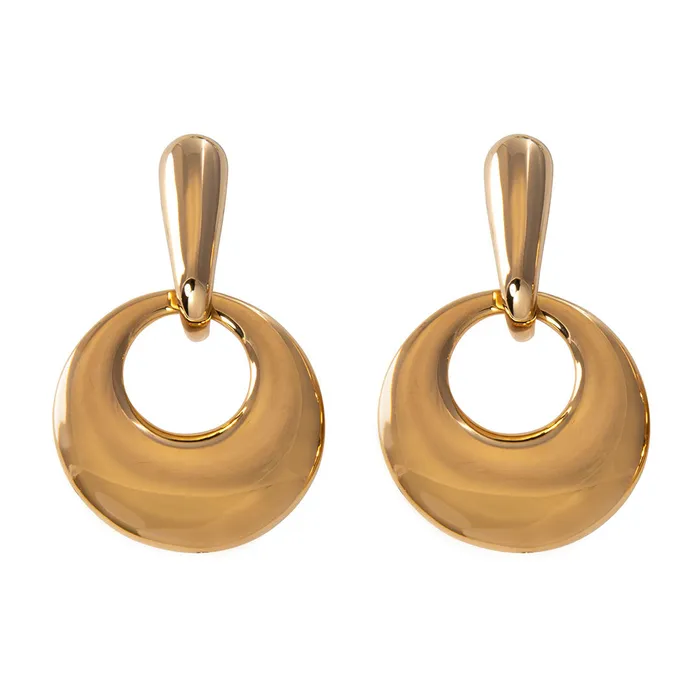 Croghans Earrings 14K Yellow Gold Door Knocker Earrings