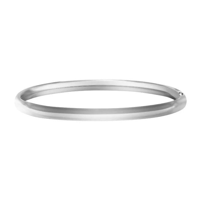 Croghans Rings Adult Sterling Silver Plain 5mm Bangle