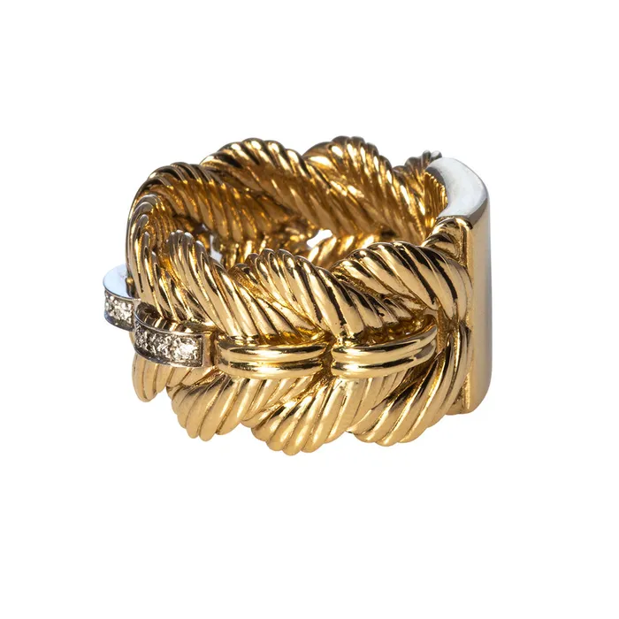 Croghans Rings The Club Ring with Diamonds