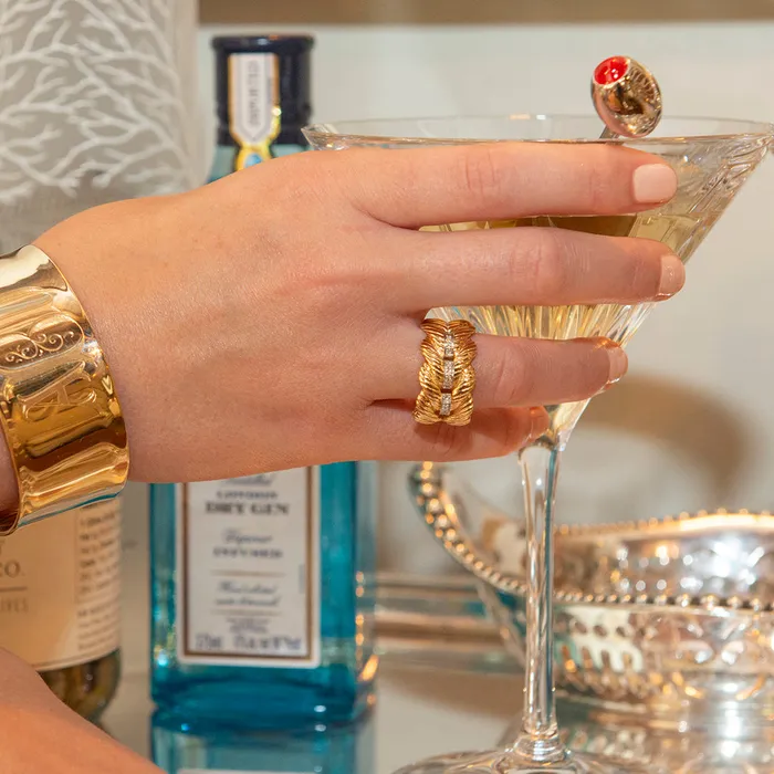Croghans Rings The Club Ring with Diamonds