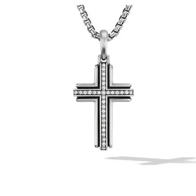 David Yurman 34x215mm Deco Cross Pendant David Yurman Necklaces