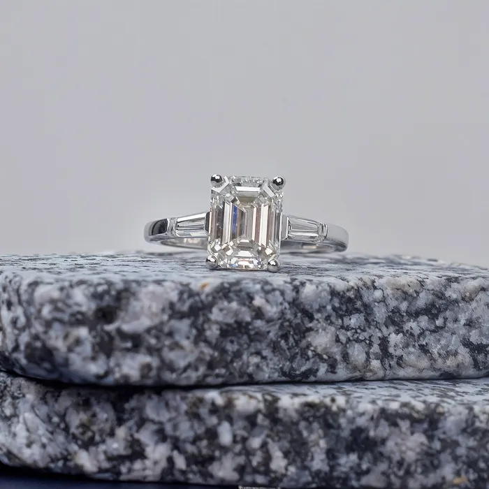 Diamond Source NYC Rings 190ct Emerald Cut GIA Certified Engagement Ring in Platinum ENG1757500 Diamond Source NYC Rings 190ct Emerald Cut GIA Certified Engagement Ring in Platinum ENG1757500